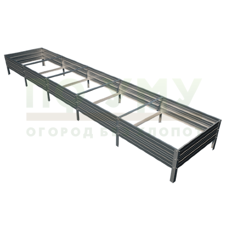 Грядка оцинкованная 0,8х5,0 м, высота 30 см в Архангельске