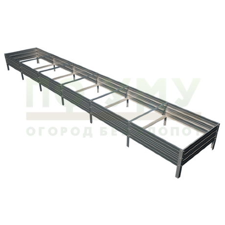 Грядка оцинкованная 1,0х6,0 м, высота 30 см в Архангельске
