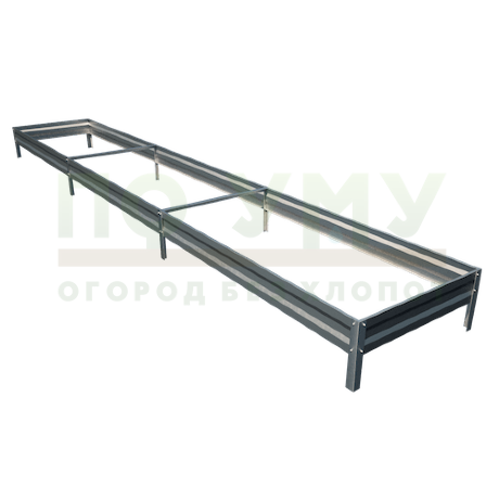 Грядка оцинкованная 1,0х6,0 м, высота 20 см в Архангельске
