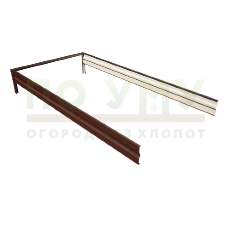 Вставка-удлинение 2,0 м, для грядки полимерным покрытием высота 15 см в Архангельске