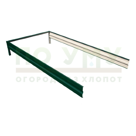 Вставка-удлинение 2,0 м, для грядки полимерным покрытием высота 15 см в Архангельске