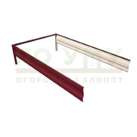 Вставка-удлинение 2,0 м, для грядки полимерным покрытием высота 20 см в Архангельске